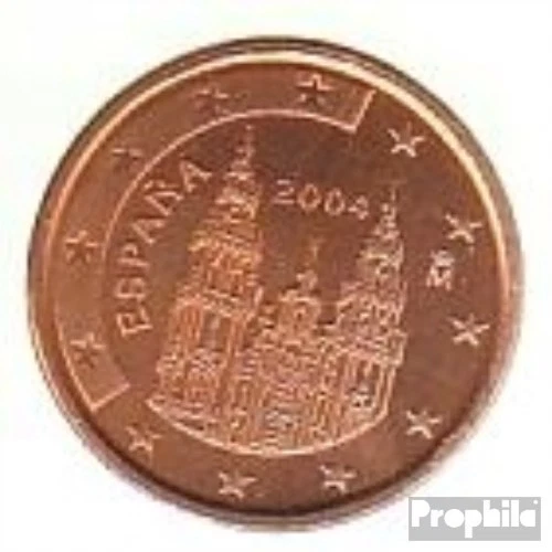 Spain e 1 2004 uncirculated (BU) 2004 circulation coin 1 cent - Image 1 of 1
