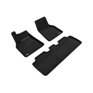 3D MAXpider for TESLA MODEL Y 2021-2024 ELEGANT BLACK R1 R2 Floor Mat- 3PC-3d_L - Picture 1 of 6