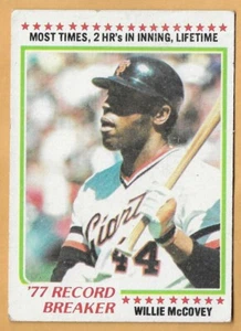 WILLIE McCOVEY SAN FRANCISCO GIANTS RECORD BREAKER #3 - TOPPS NM-MT 1980 - Picture 1 of 2