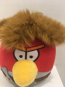 PLUSH ANGRY BIRDS Rare 15cm RED BIRD With Hair with suction cup FREE POST - Picture 1 of 6