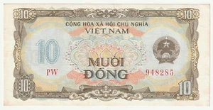 1980 VIETNAM, 10 DONG, CRISP XF BANKNOTE, P-86 - Picture 1 of 4