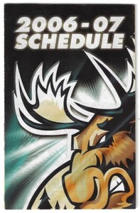 2006-07 Manitoba Moose AHL Hockey Schedule !!! Many Sponsors