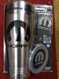 Mopar Chrysler Auto Travel Pack Coffee Mug Coaster Keychain - Picture 1 of 1