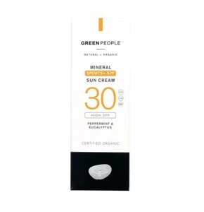 Green People Mineral Sports Sun Cream SPF 30 peppermint & Eucalyptus 50ml - Picture 1 of 1