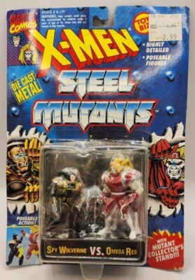 Nuevo de Lote Antiguo 1994 ToyBiz X-Men Steel Mutants Die Cast Spy Wolverine vs Omega Rojo  Foto 1 de 3