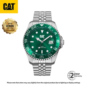 Caterpillar R-Type Watch – Green Stainless 100M WP 2Y Wty AO.141.11.323 - Picture 1 of 8