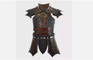 WEEKEND SALE Leather Cuirass Armor Medieval Roman Costume Viking Larp Armor - Picture 1 of 3