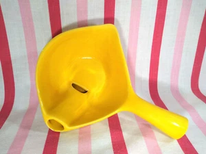 Mid Century Modern Cardinal China Yellow Hollow Handle Pottery Gravy Boat Server - Picture 1 of 12