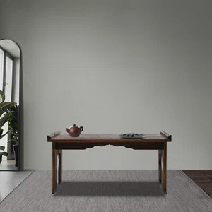 Japanese Floor Table Folding Coffee Table + Tea Table Wooden Altar Table 32"x18" - Picture 1 of 15