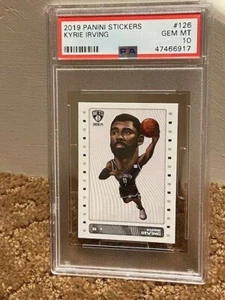 2019 Panini Stickers Kyrie Irving PSA 10 Fat Head Cartoon #126 POP 1 - Picture 1 of 1