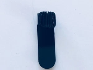 Portapluma de metal negro + bolsillo - clip de carpeta - orificio único - enfermera - compra 1-10 - Imagen 1 de 2