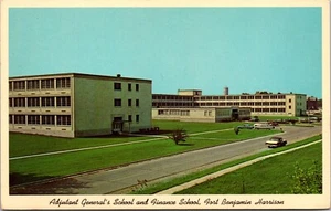 Vtg Fort Benjamin Harrison IN Adjutant General's Finance School 1960s Postcard - Picture 1 of 2