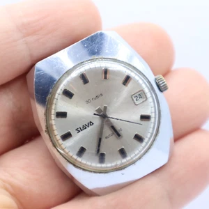 Slava Silver SilverDial Date Cal 2616.1H 30 Jewels Automatic Chrome Plated Watch - Bild 1 von 10