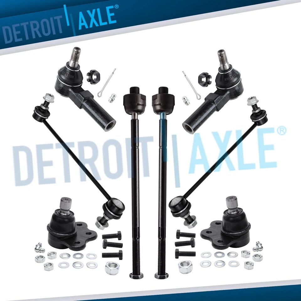 8pc Front Sway Bars Tie Rods Ball Joints for Saturn L100 L200 LS1 LW1 LW2 LW300 - Image 1 of 4