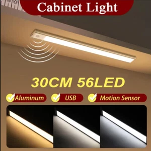 1Pack 2200mAh Rechargeable LED PIR Motion Sensor Cabinet Closet Light Night Lamp - Picture 1 of 12