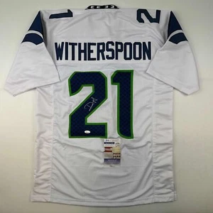 Autographed/Signed Devon Witherspoon Seattle White Football Jersey JSA COA - Picture 1 of 4