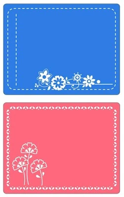 Sizzix Garden Flowers Emboss 2pk set #657091 Retail $12.99 by Brenda Pinnick - Image 1 of 4