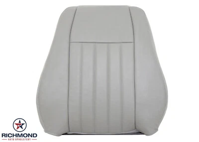 Jeep Liberty Limited 2005-2007 - Cubierta de asiento de cuero con respaldo inclinado del lado del conductor gris claro Foto 1 de 4