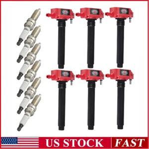 6Pack Ignition Coils & Platinum Spark Plug For Chrysler Dodge Jeep Ram 3.6 UF648 - Picture 1 of 12