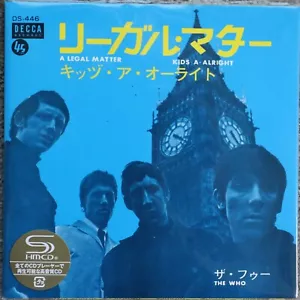 The Who-A Legal Matter/Kids are Alright japanische SHM-CD 45 brandneu - Bild 1 von 2