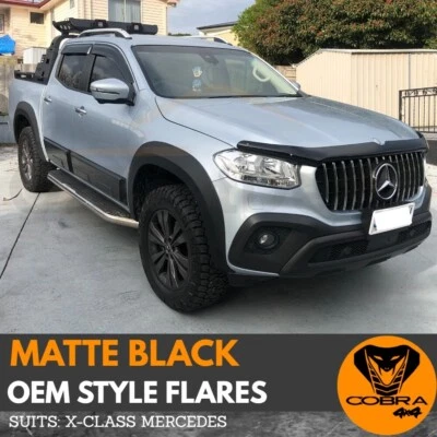 Matte Black OEM Fender Flares suits Mercedes Benz X-Class 2017 2018 2019 2020  - image 1 of 4