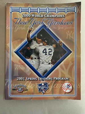 2001 New York Yankees Spring Training Program Derek Jeter  Mariano Rivera More! - Image 1 of 4