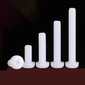 Pan Head Screws Nylon Machine Screws Phillips M2 M2.5 White Insulation Plastic - Picture 1 of 5
