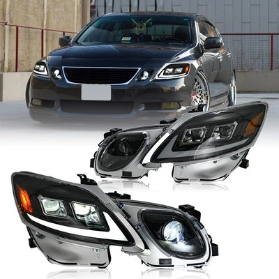 Par de montaje de faros LED para Lexus GS300 350 430 460 450h 2006-2011 Foto 1 de 4