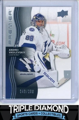 2023-24 Upper Deck Premier Andrei Vasilevskiy #046/299 TB Lightning O461 - Image 1 of 2