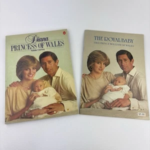 Menge 2 Diana Prinzessin von Wales & das königliche Baby Prinz William Hardcover Bücher - Bild 1 von 19