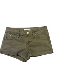 WannaBettaButt YMI Denim Shorts Womens Size 7 Green Flat Front Casual Outdoor - Picture 1 of 7
