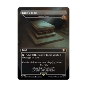WOTC Commander: Lord of the   Balin's Tomb - Ancient Tomb (Surge Foil) (MR) NM - Picture 1 of 1