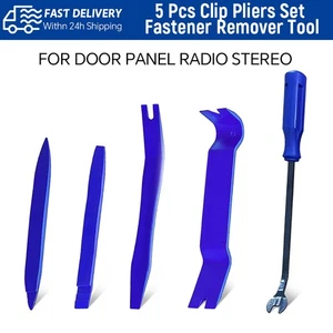 5pcs Car Trim Removal Tool Kit Interior Door Panel Clip Fastener Removal Set - Bild 1 von 8