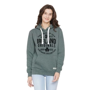 Urban Irish Long Sleeve Ireland Grindle Soft Pullover Hoodie Women Size S Green - Picture 1 of 6