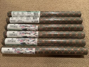 Imperial Wallpaper Vintage Hex Shape Sign Print WL2163 56 SQFT New 6 Rolls - Picture 1 of 3