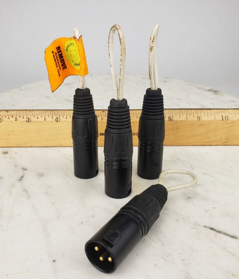 4x 3 Pin NCMX Cable Connector - Neutrix Invacare Cable - Image 1 of 4