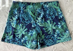 Reel Legends Sportshorts Damen 16 blau grün Blumendruck Leistung gebraucht, in einwandfreiem Zustand - Bild 1 von 7