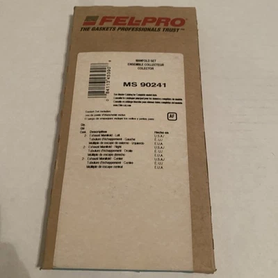 Juego de juntas de colector de escape Fel-Pro MS90241 1968-81 Buick Pontiac Oldsmobile 350 Foto 1 de 2