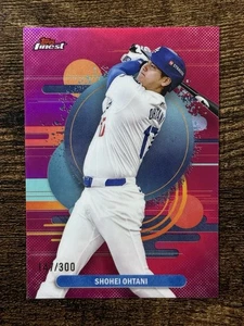 2025 Topps Finest Uncommon Shohei Ohtani #190 refractor magenta/300 - Imagen 1 de 3