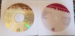 2 CDG KARAOKE DISCS OUTLAW COUNTRY JIM REEVES/HANK WILLIAMS JR CD+G set CDs cd - Picture 1 of 1