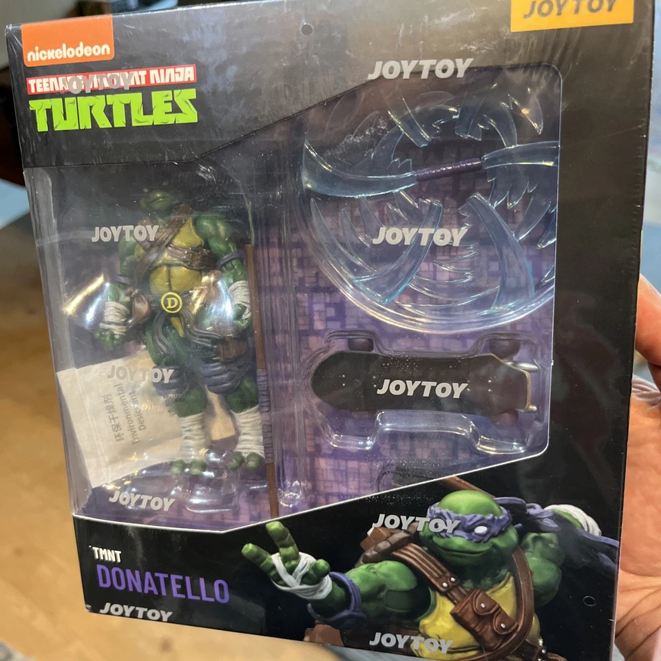 Figura de acción JoyToy TNMT Tortuga Ninja Donatello escala 1:18 - Vendedor de EE. UU. Foto 1 de 2
