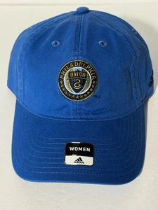 MLS Philadelphia Union Adidas Womens Snap Buckle Blue Soccer Hat - Baseball Cap - Picture 1 of 9