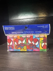 Universal Studios Japan Marvel Spider-Man Cube Corner Eraser Set - Picture 1 of 4
