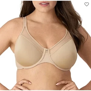 NEW Bali One Smooth U Ultra Light Convertible T-Shirt Underwire Bra 38D Nude - Picture 1 of 9