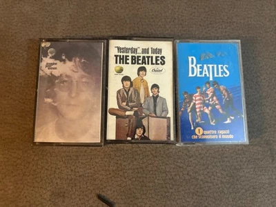 The Beatles Lot of 3 Cassettes John Lennon, Yesterday & Today & Quattro Ragazzi - Image 1 of 3