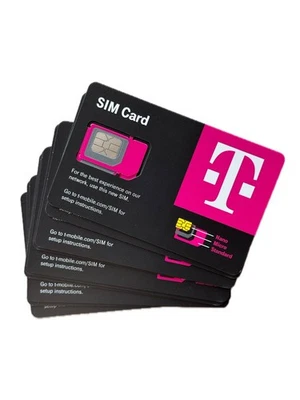 T Mobile Sim Card 3 In 1 Nano 4G 5G LTE QTY 10 - Image 1 of 2