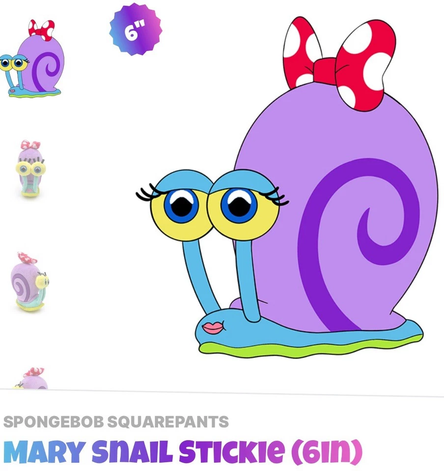 YouTooz * Mary Stickie *  SpongeBob Square Pants * 6” Plush * NEW * In Hand * - Image 1 of 4