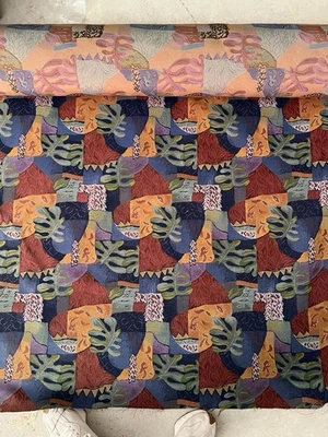 Colorful, Geometric Tapestry Fabric 10 Yards 55” Wide - Image 1 of 2