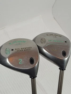 RH Callaway S2H2 War Bird Great Big Bertha 2 and 3 Woods Set Graphite Ladies Gem - Image 1 of 4