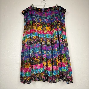 Vintage Maxirock bunt Patchwork Lagenlook Damen XL Reparaturbedarf Boho - Bild 1 von 10